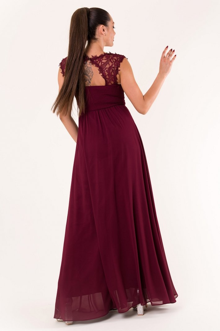 EVA & LOLA DRESS eggplant 60005-1