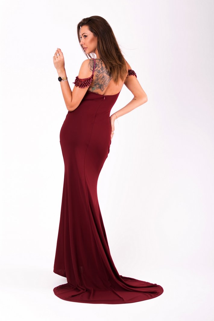 EVA&LOLA DRESS eggplant 51005-5