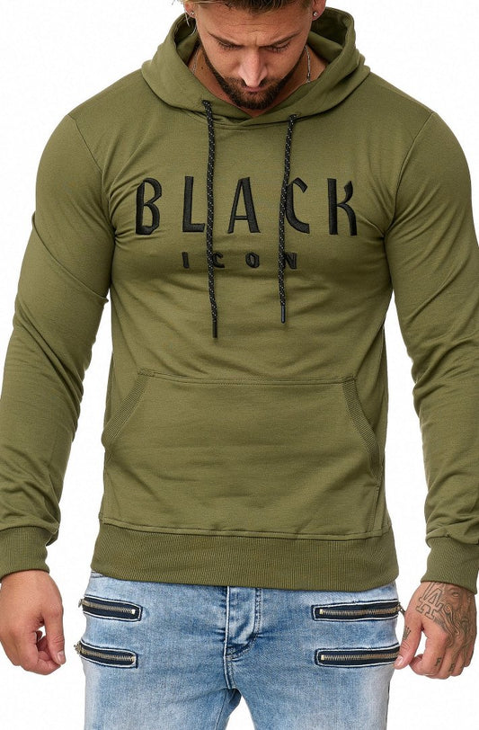 MEN'S BLOUSE BLACK ICON-KHAKI 52004-3