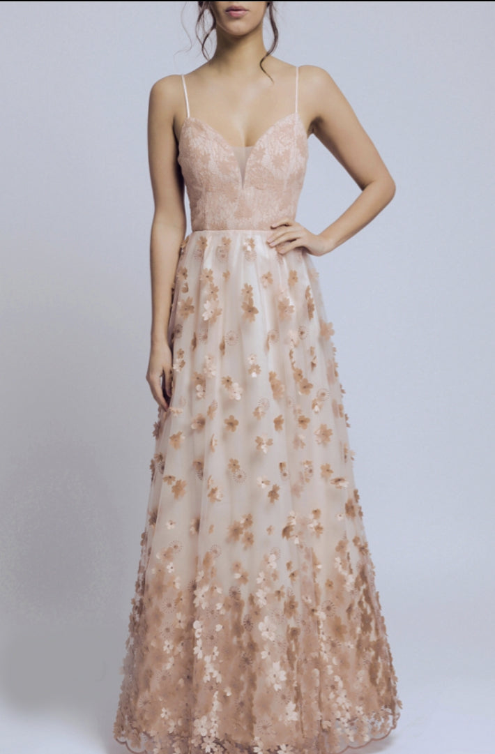SOKY SOKA DRESS BEIGE 56002-1