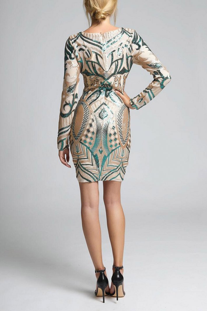 SOKY SOKA DRESS GREEN 62007-2