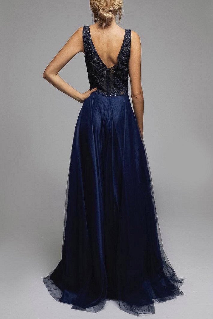 SOKY SOKA DRESS NAVY BLUE 62003-2
