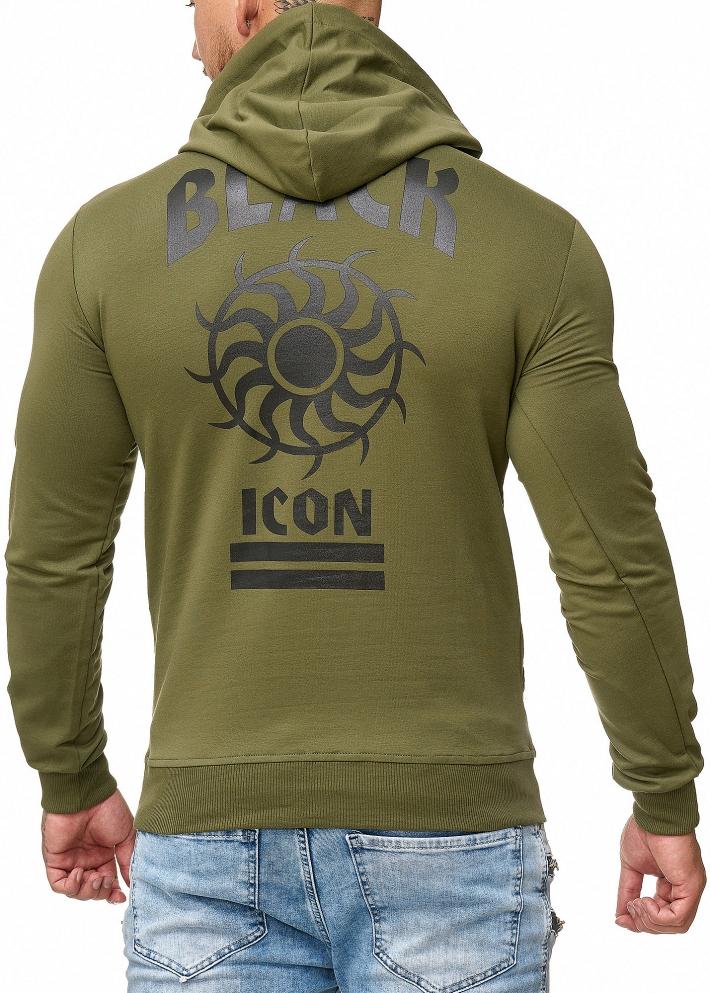 MEN'S BLOUSE BLACK ICON-KHAKI 52004-3