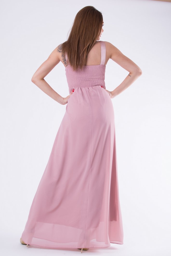 EVA & LOLA DRESS OLD PINK 58001-5
