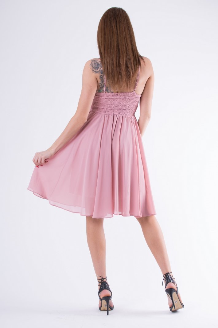EVA & LOLA DRESS OLD PINK 58007-3