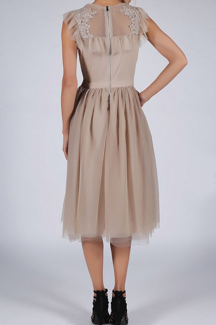 SOKY SOKA DRESS NUDE 57004-1