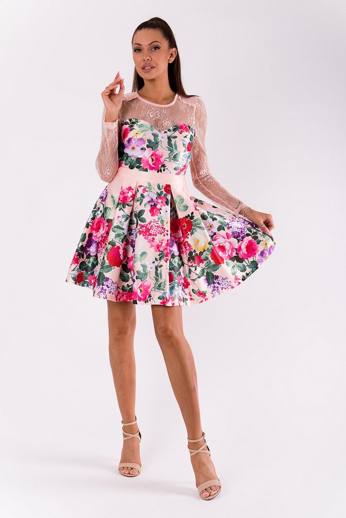 SOKY SOKA DRESS LIGHT PINK 49008-2