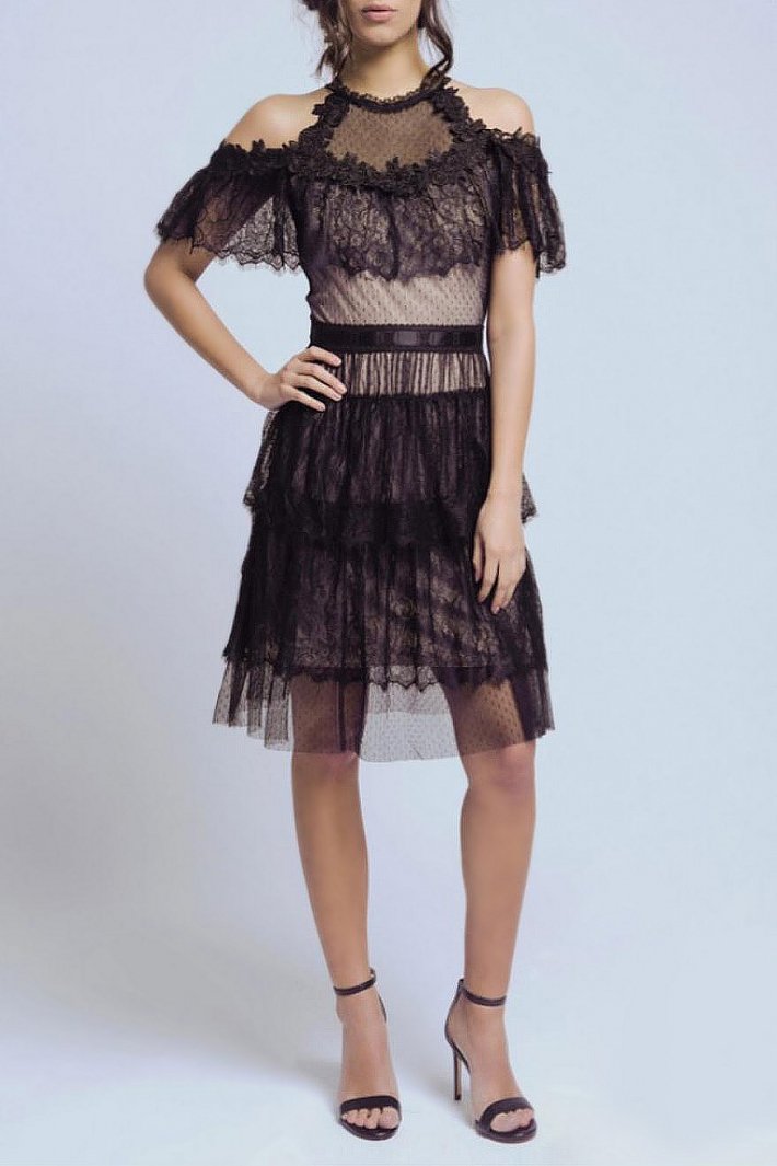 SOKY SOKA DRESS BLACK 57002-2