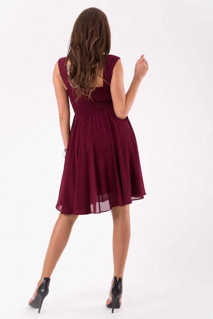 EVA&LOLA DRESS eggplant 46036-4