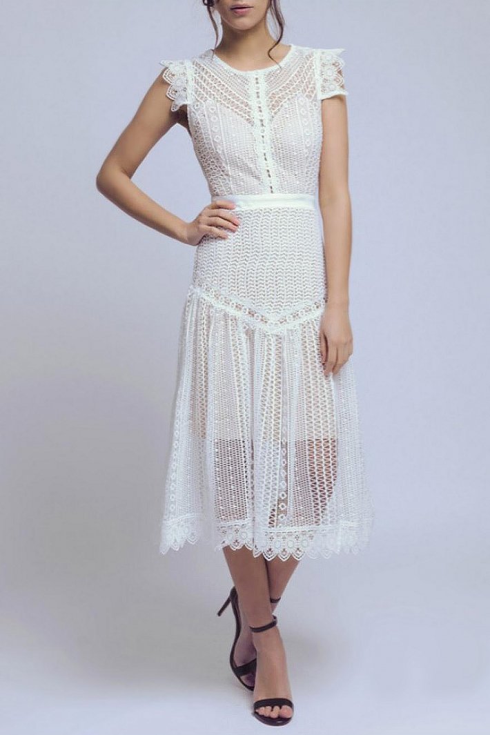 SOKY SOKA DRESS WHITE 57003-3