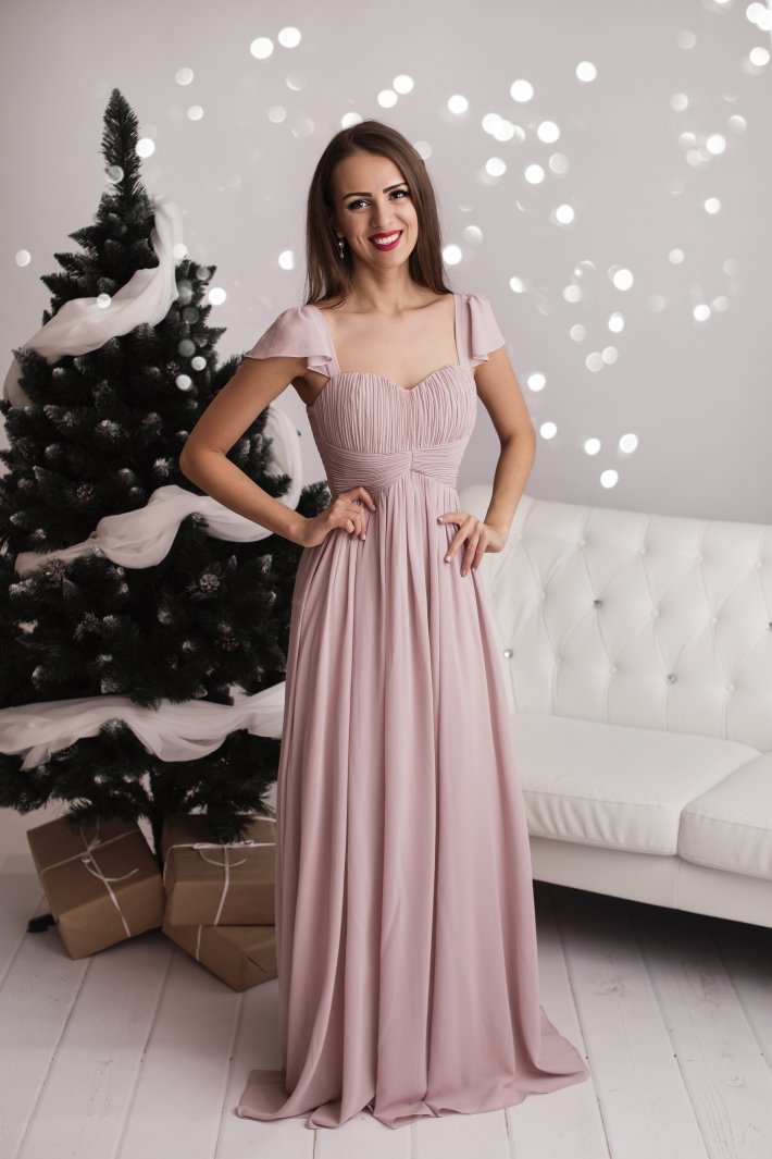 EVA&LOLA DRESS POWDER PINK 51006-5