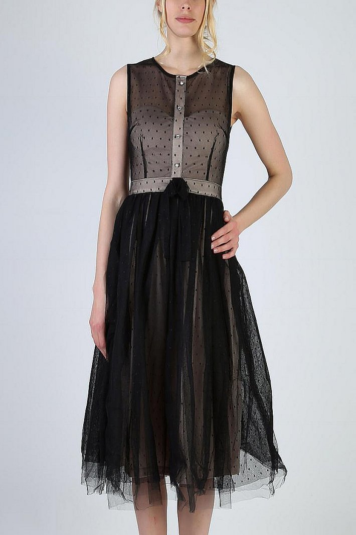 SOKY SOKA DRESS BLACK 56007-1