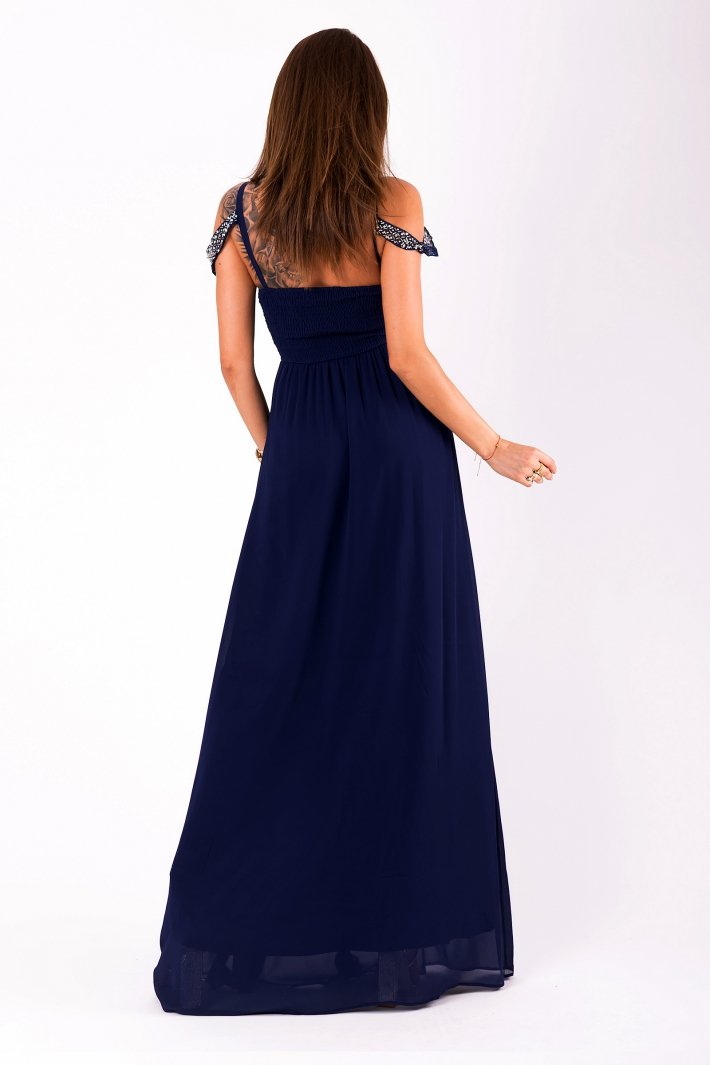 EVA&LOLA DRESS NAVY BLUE 51001-4