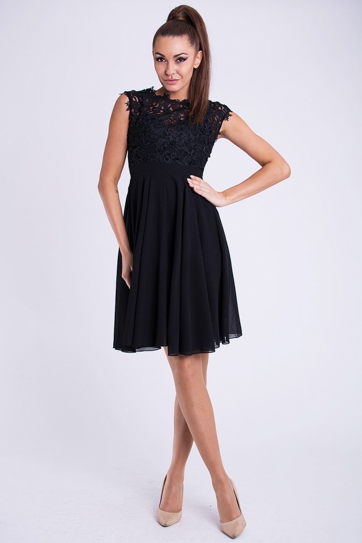 EVA & LOLA DRESS BLACK 26012-2