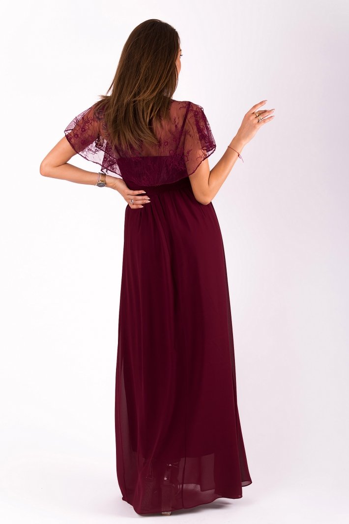 EVA&LOLA DRESS eggplant 51007-1