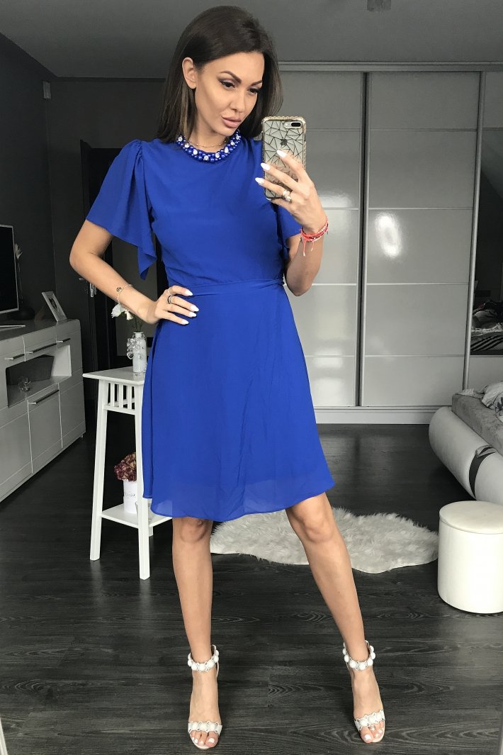 PINK BOOM DRESS COBALT 44014-1