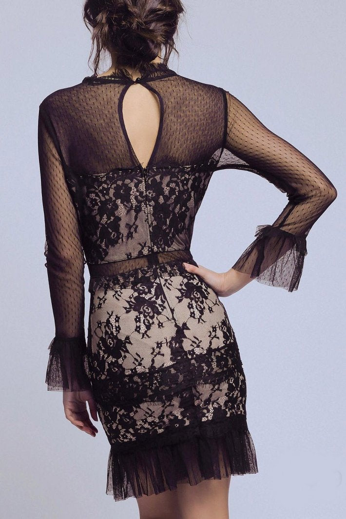 SOKY SOKA DRESS BLACK 56004-1