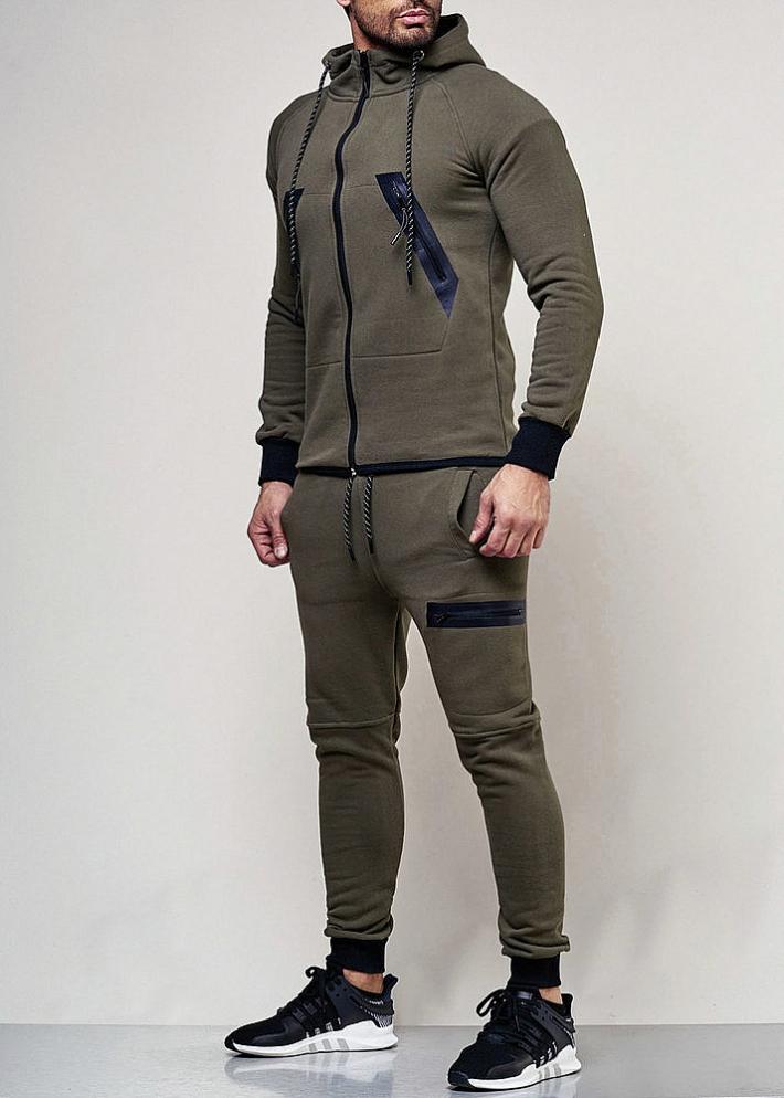 SWEAT SUIT MAN- KHAKI 47002-1