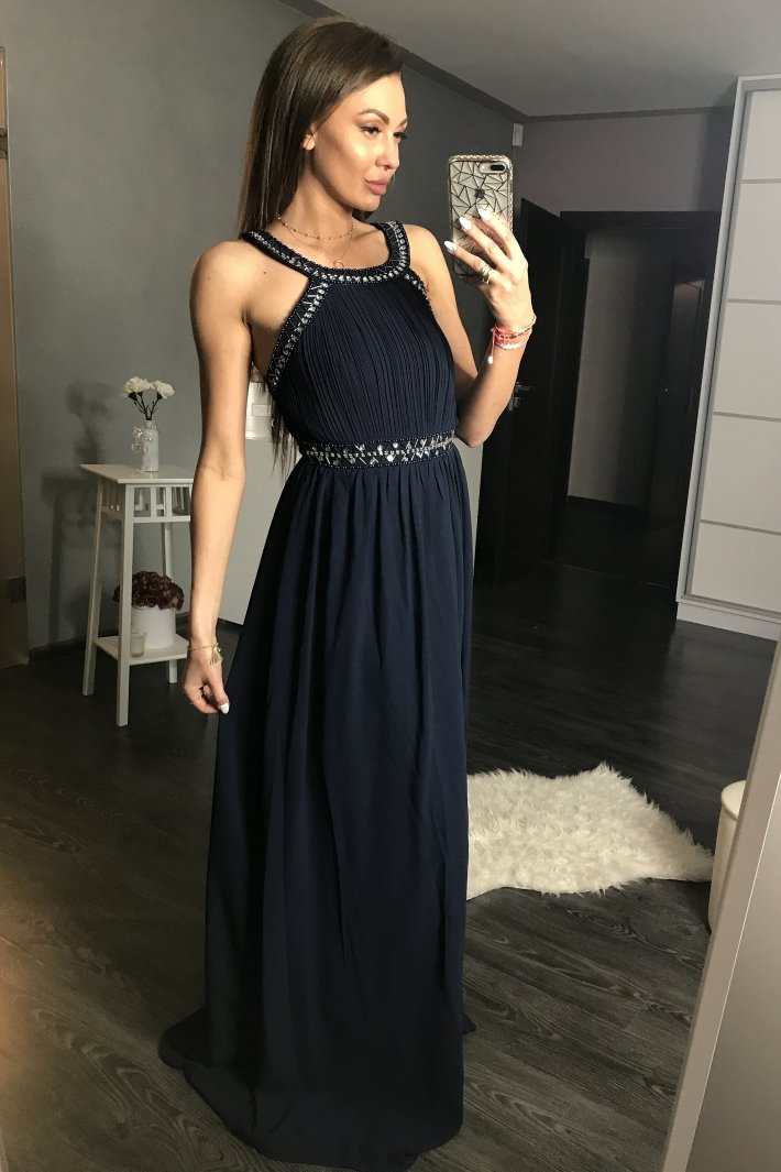 EVA & LOLA DRESS NAVY 44009-1