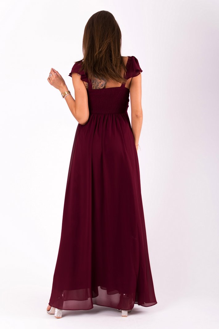 EVA&LOLA DRESS eggplant 51006-1