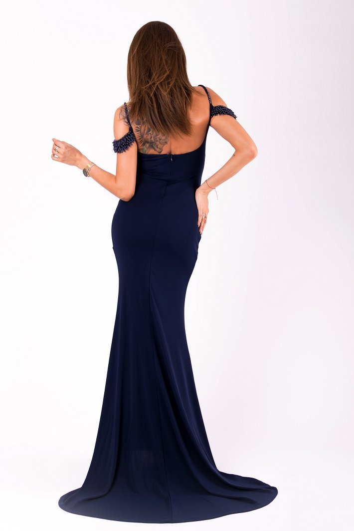 EVA&LOLA DRESS NAVY BLUE 51005-4