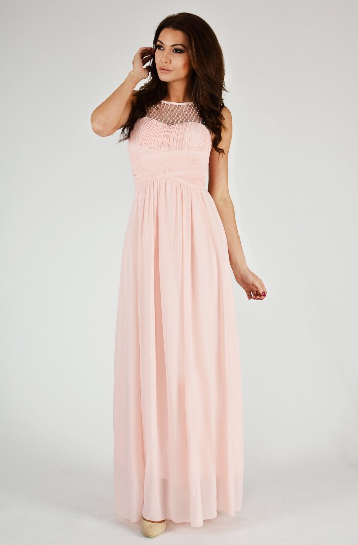 EVA & LOLA DRESS - powder pink 9709-5