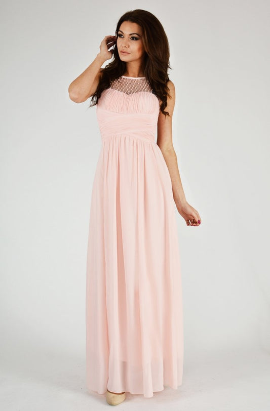 EVA & LOLA DRESS - powder pink 9709-5