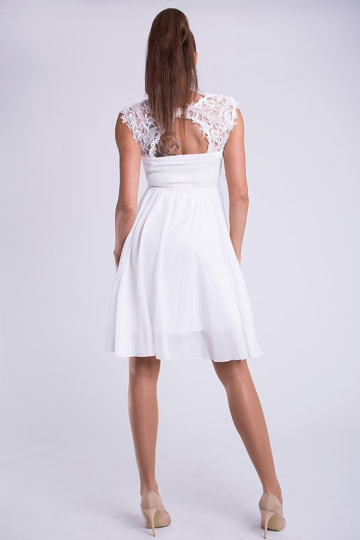 EVA & LOLA DRESS WHITE 26012-4