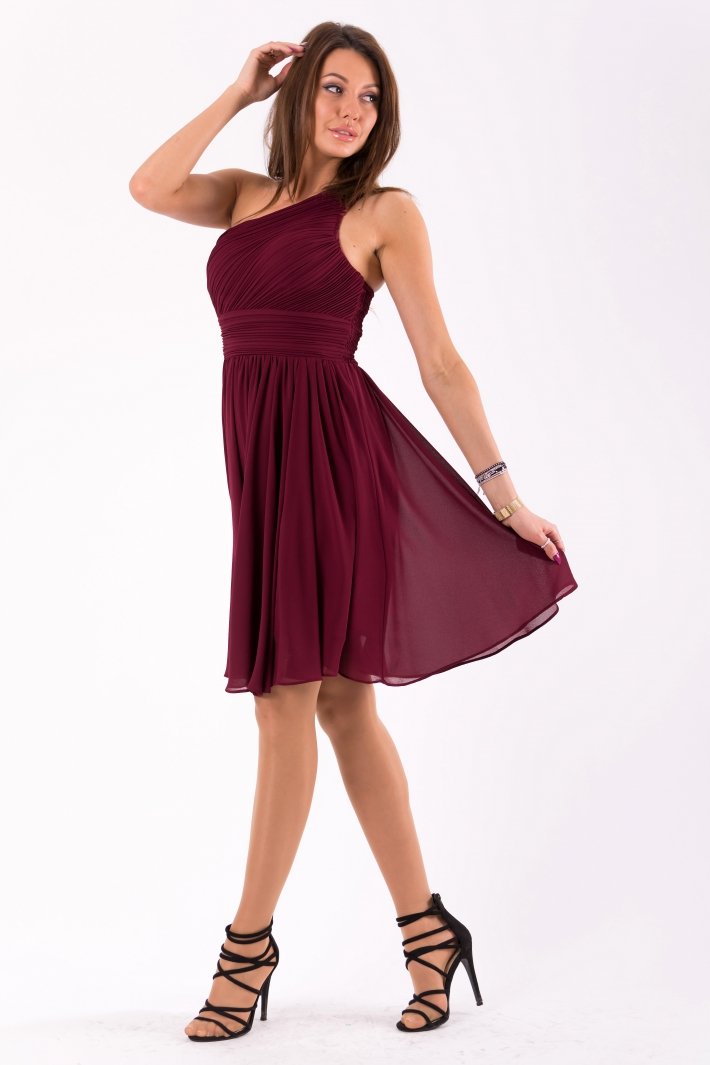 EVA&LOLA  DRESS eggplant 46037-4