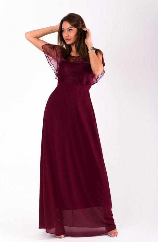 EVA&LOLA DRESS eggplant 51007-1