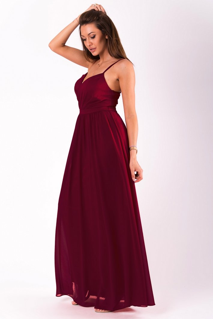 EVA&LOLA  DRESS eggplant 51008-3