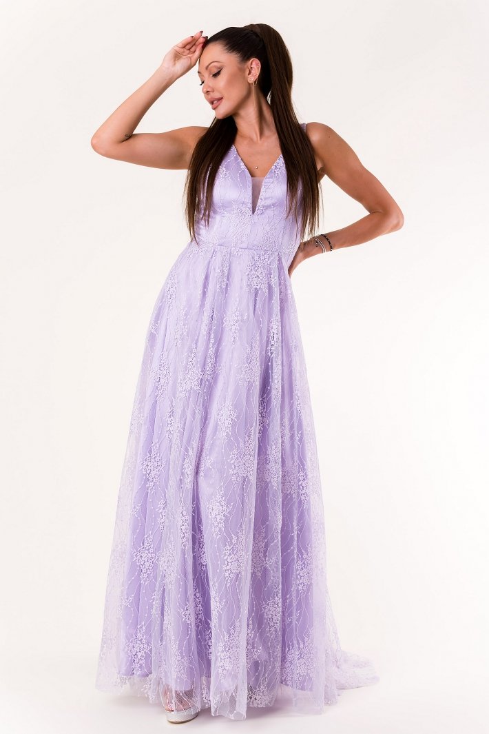 EVA & LOLA DRESS LIGHT PURPLE 60007-1