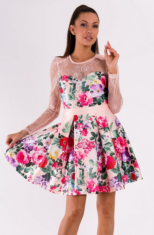 SOKY SOKA DRESS LIGHT PINK 49008-2