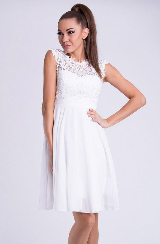 EVA & LOLA DRESS WHITE 26012-4