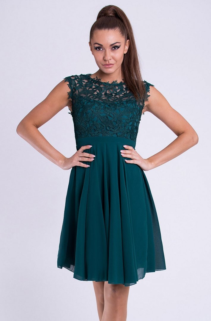 EVA & LOLA DRESS bottled - GREEN 26012-1