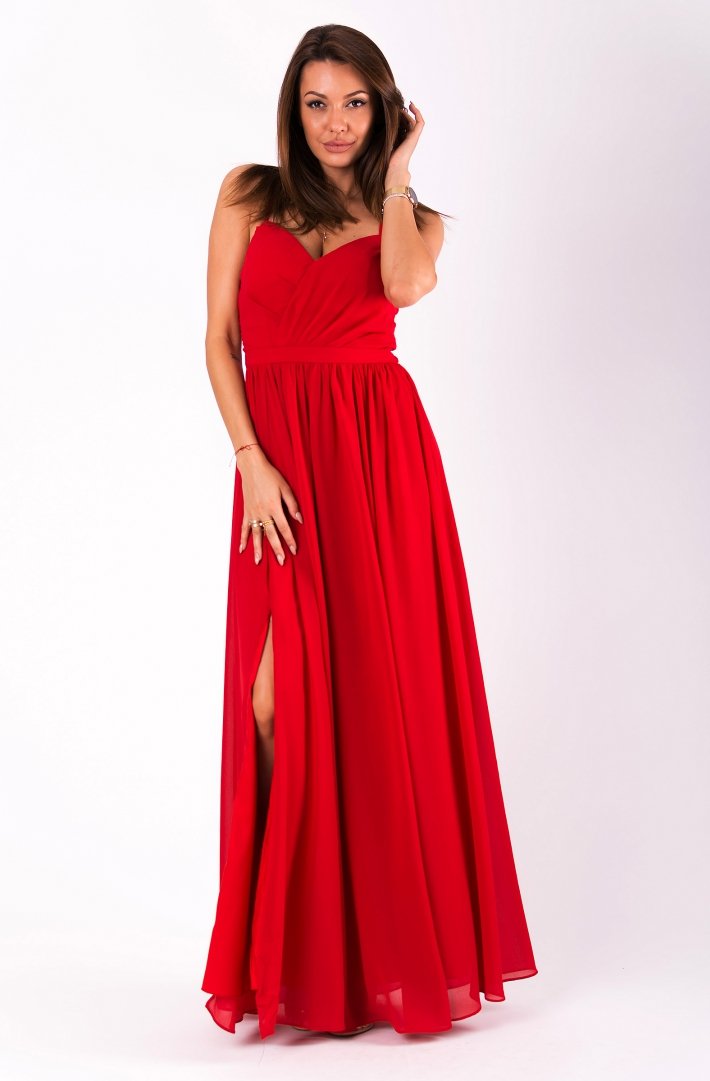 EVA & LOLA DRESS RED 51008-1