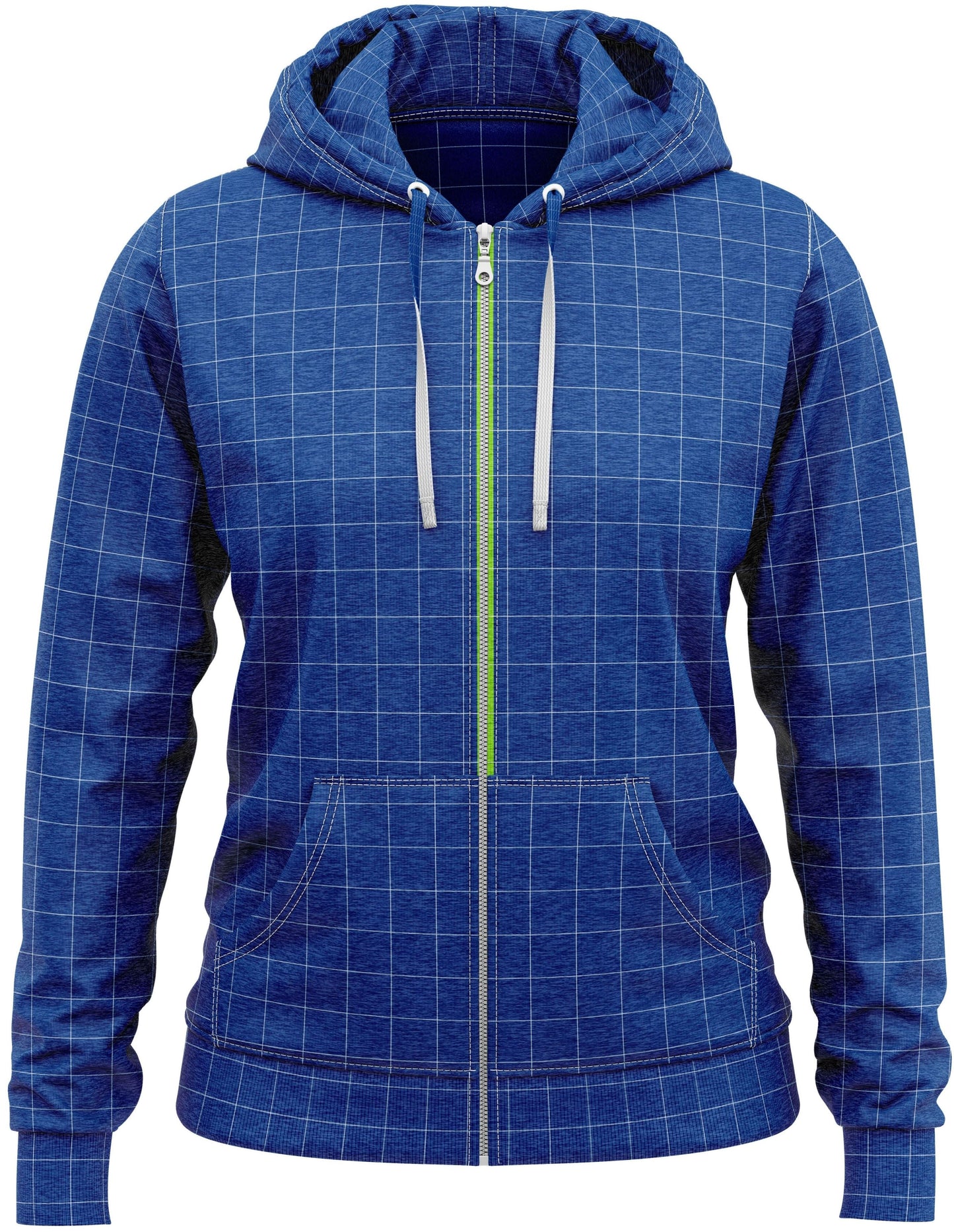 Women heather full zip hoodie
