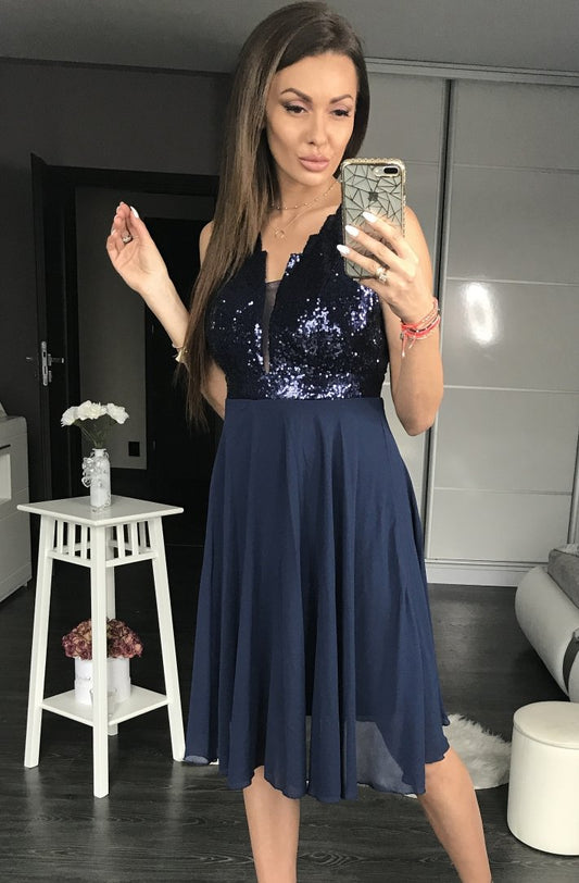 PINK BOOM  DRESS NAVY 44016-3