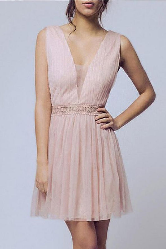 SOKY SOKA DRESS NUDE 56005-1