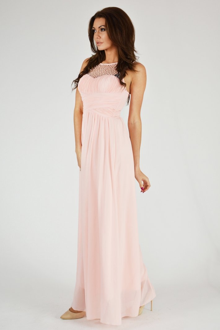 EVA & LOLA DRESS - powder pink 9709-5