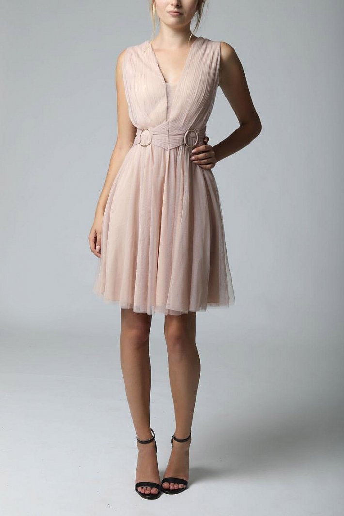 SOKY SOKA  DRESS NUDE 600017-2