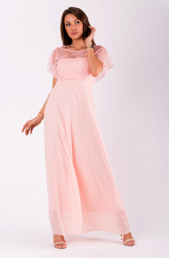 EVA&LOLA  DRESS POWDER PINK 51007-2