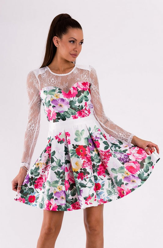 SOKY SOKA DRESS WHITE 49008-1