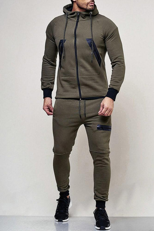 SWEAT SUIT MAN- KHAKI 47002-1