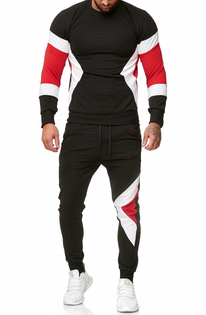 SWEAT SUIT MAN- BLACK  52009-1