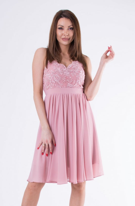 EVA & LOLA DRESS OLD PINK 58007-3