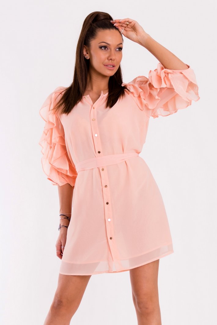 DRESS -POWDER PINK 48026-1