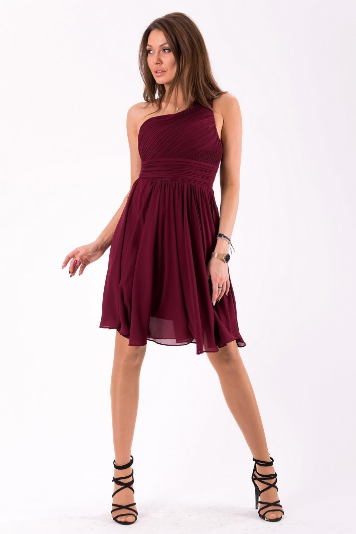 EVA&LOLA  DRESS eggplant 46037-4