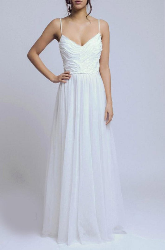 SOKY SOKA  DRESS WHITE 60004-1