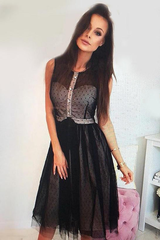 SOKY SOKA DRESS BLACK 56007-1
